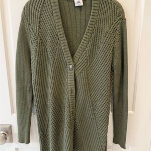 CAbi Sage Green Women's Cardigan Sweater